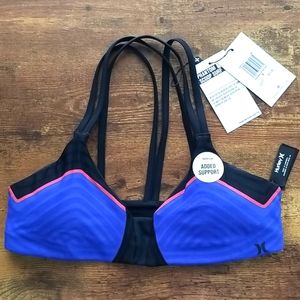 NEW Hurley Phantom Scoop Surf Bikini Top